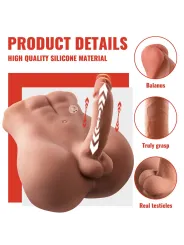 Xise - Bertlett Dildo Ass Realistico Dildo E Ano Masturbatore Posizione Frontale Con Spinta 18 Cm - XISE - Dildo Realistici | erosidea.com