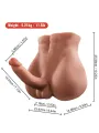 Xise - Bertlett Dildo Ass Realistico Dildo E Ano Masturbatore Posizione Frontale Con Spinta 18 Cm - XISE - Dildo Realistici | erosidea.com