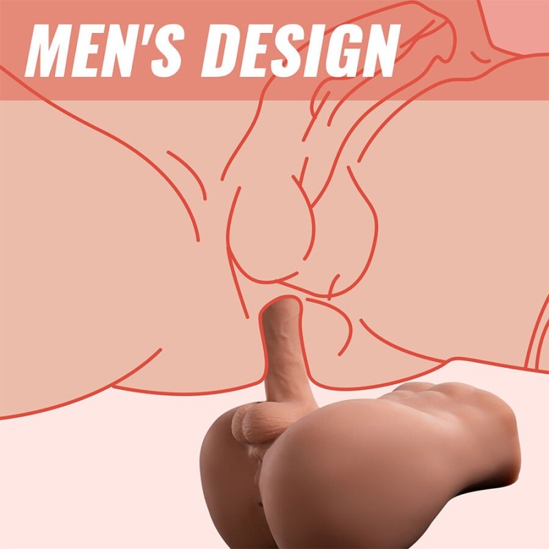 Xise - Bertlett Dildo Ass Realistico Dildo E Ano Masturbatore Posizione Frontale Con Spinta 18 Cm - XISE - Dildo Realistici | erosidea.com