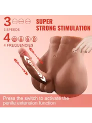 Xise - Bertlett Dildo Ass Realistico Dildo E Ano Masturbatore Posizione Frontale Con Spinta 18 Cm - XISE - Dildo Realistici | erosidea.com