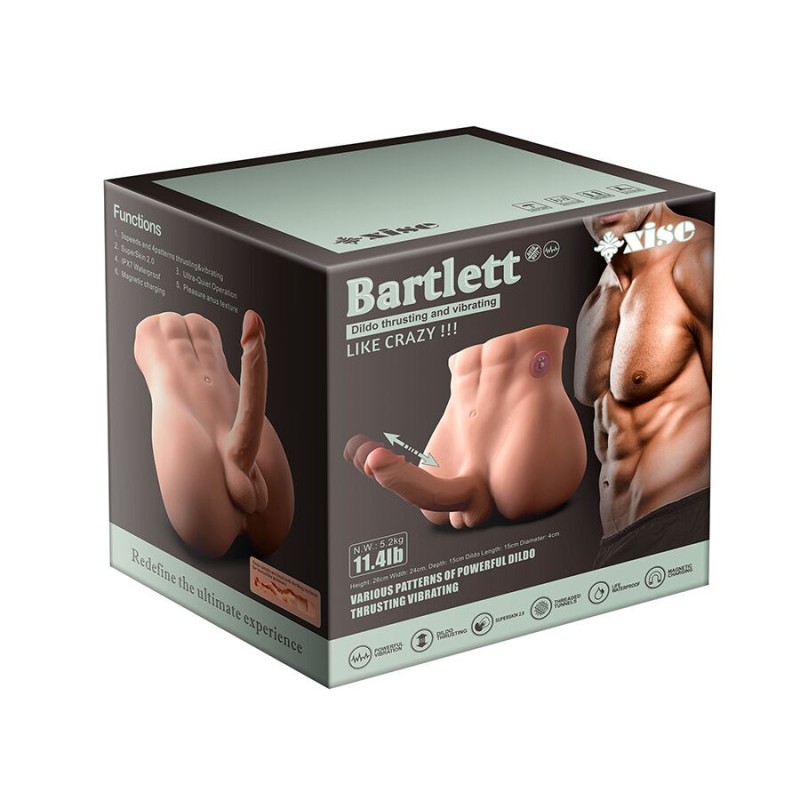 Xise - Bertlett Dildo Ass Realistico Dildo E Ano Masturbatore Posizione Frontale Con Spinta 18 Cm - XISE - Dildo Realistici | erosidea.com