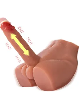 Xise - Peel Dildo Ass Realistico Dildo Masturbatore Posizione Frontale Con Spinta 175 Cm