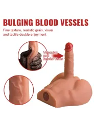 Xise - Peel Dildo Ass Realistico Dildo Masturbatore Posizione Frontale Con Spinta 175 Cm - XISE - Dildo Realistici | erosidea.com