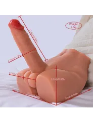 Xise - Peel Dildo Ass Realistico Dildo Masturbatore Posizione Frontale Con Spinta 175 Cm - XISE - Dildo Realistici | erosidea.com