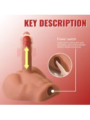 Xise - Peel Dildo Ass Realistico Dildo Masturbatore Posizione Frontale Con Spinta 175 Cm - XISE - Dildo Realistici | erosidea.com