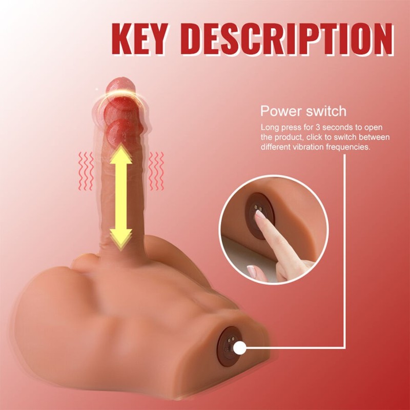 Xise - Peel Dildo Ass Realistico Dildo Masturbatore Posizione Frontale Con Spinta 175 Cm - XISE - Dildo Realistici | erosidea.com