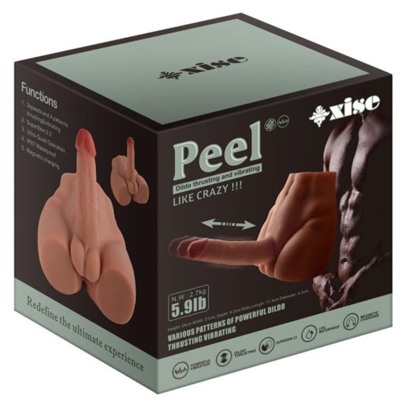 Xise - Peel Dildo Ass Realistico Dildo Masturbatore Posizione Frontale Con Spinta 175 Cm - XISE - Dildo Realistici | erosidea.com