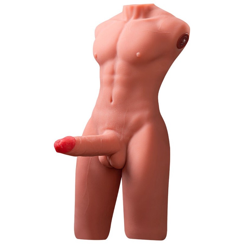 Xise - Jason Mezzo Corpo Torso Maschile Realistico Con Spinta E Vibrazione 55 Cm - XISE - Masturbatori Maxi | erosidea.com