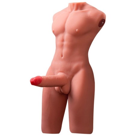 Xise - Jason Mezzo Corpo Torso Maschile Realistico Con Spinta E Vibrazione 55 Cm - XISE - Masturbatori Maxi | erosidea.com