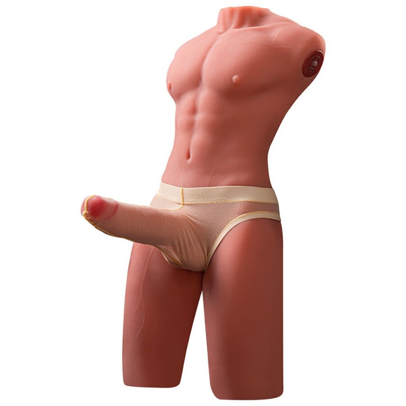 Xise - Jason Mezzo Corpo Torso Maschile Realistico Con Spinta E Vibrazione 55 Cm - XISE - Masturbatori Maxi | erosidea.com