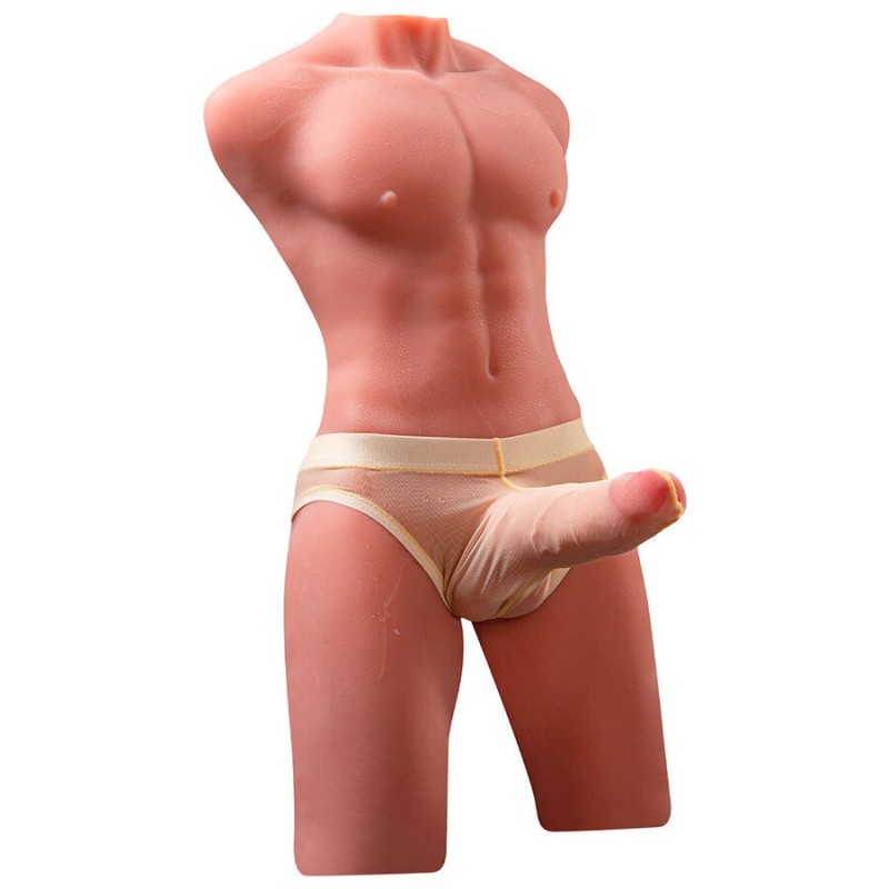 Xise - Jason Mezzo Corpo Torso Maschile Realistico Con Spinta E Vibrazione 55 Cm - XISE - Masturbatori Maxi | erosidea.com