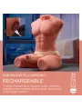 Xise - Jason Mezzo Corpo Torso Maschile Realistico Con Spinta E Vibrazione 55 Cm - XISE - Masturbatori Maxi | erosidea.com