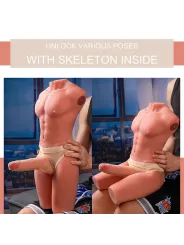 Xise - Jason Mezzo Corpo Torso Maschile Realistico Con Spinta E Vibrazione 55 Cm - XISE - Masturbatori Maxi | erosidea.com