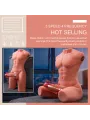 Xise - Jason Mezzo Corpo Torso Maschile Realistico Con Spinta E Vibrazione 55 Cm - XISE - Masturbatori Maxi | erosidea.com
