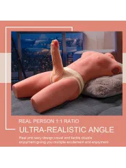 Xise - Jason Mezzo Corpo Torso Maschile Realistico Con Spinta E Vibrazione 55 Cm - XISE - Masturbatori Maxi | erosidea.com