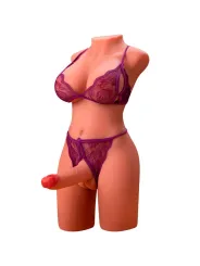 Xise - Miah Lady Boy Torso Femminile Con Dildo Con Vibrazione E Spinta 55 Cm - XISE - Masturbatori Maxi | erosidea.com