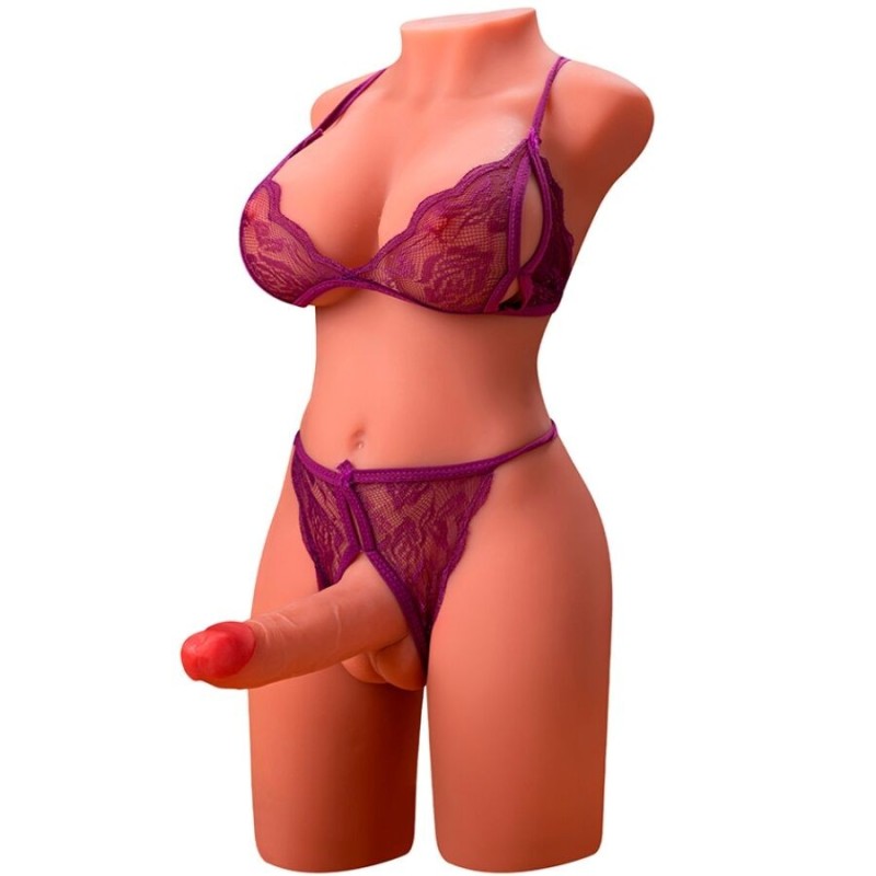 Xise - Miah Lady Boy Torso Femminile Con Dildo Con Vibrazione E Spinta 55 Cm - XISE - Masturbatori Maxi | erosidea.com