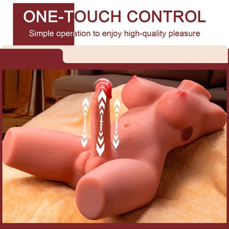 Xise - Miah Lady Boy Torso Femminile Con Dildo Con Vibrazione E Spinta 55 Cm - XISE - Masturbatori Maxi | erosidea.com