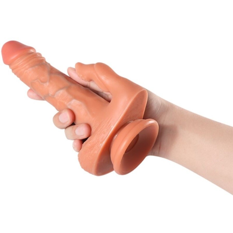 Shequ - Julian Dildo E Stimolatore Clitoride Con Vibrazione E Telecomando 16 Cm - SHEQU - Vibratori Realistici | erosidea.com