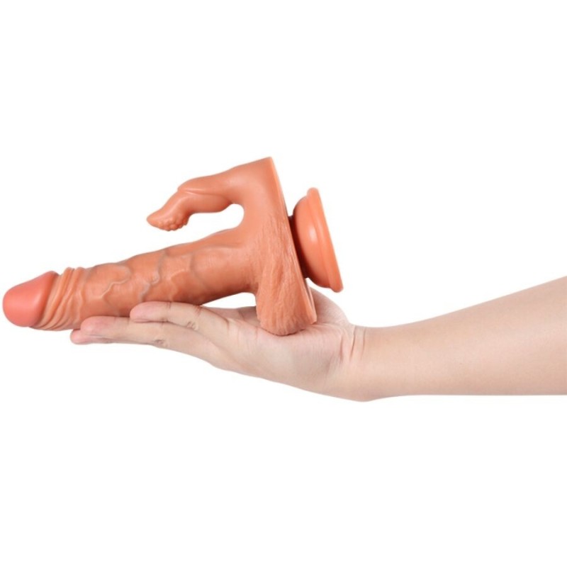 Shequ - Julian Dildo E Stimolatore Clitoride Con Vibrazione E Telecomando 16 Cm - SHEQU - Vibratori Realistici | erosidea.com