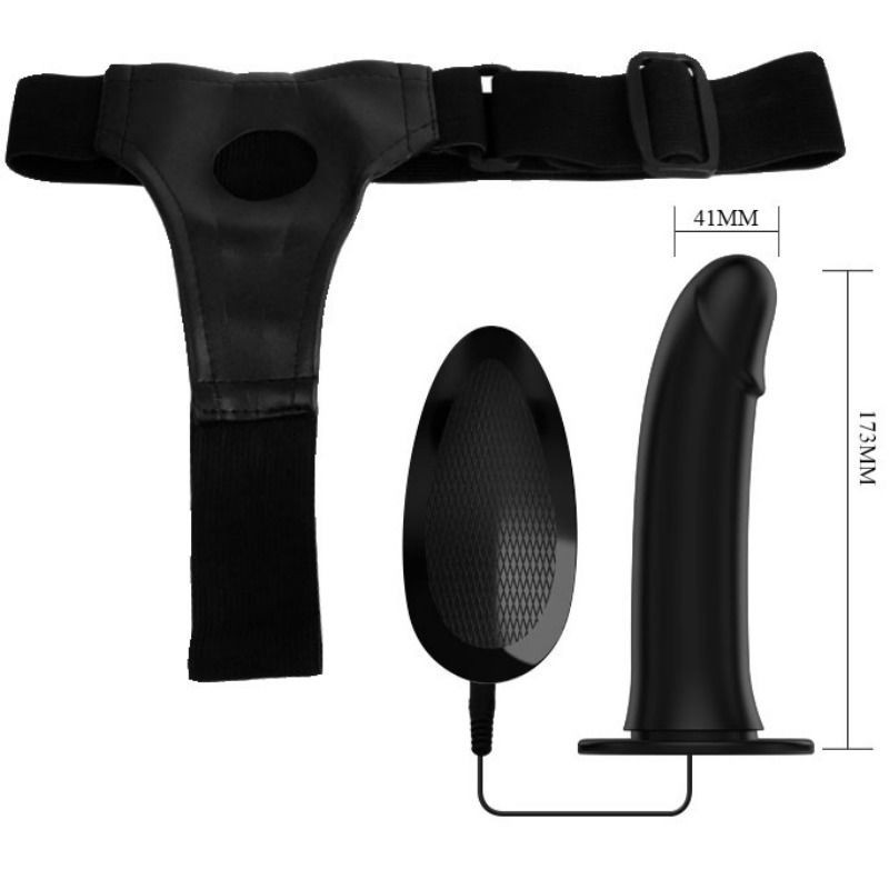 Strap On Pretty Love Vito Con Dildo Cavo E Vibrazione 17.3 Cm - PRETTY LOVE MALE - Strap-on e Imbracature | erosidea.com