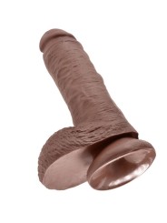 King Cock - 8 Pene RealStico Marrone 20.3 Cm - KING COCK - Dildo Realistici | erosidea.com