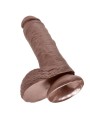 King Cock - 8 Pene RealStico Marrone 20.3 Cm - KING COCK - Dildo Realistici | erosidea.com