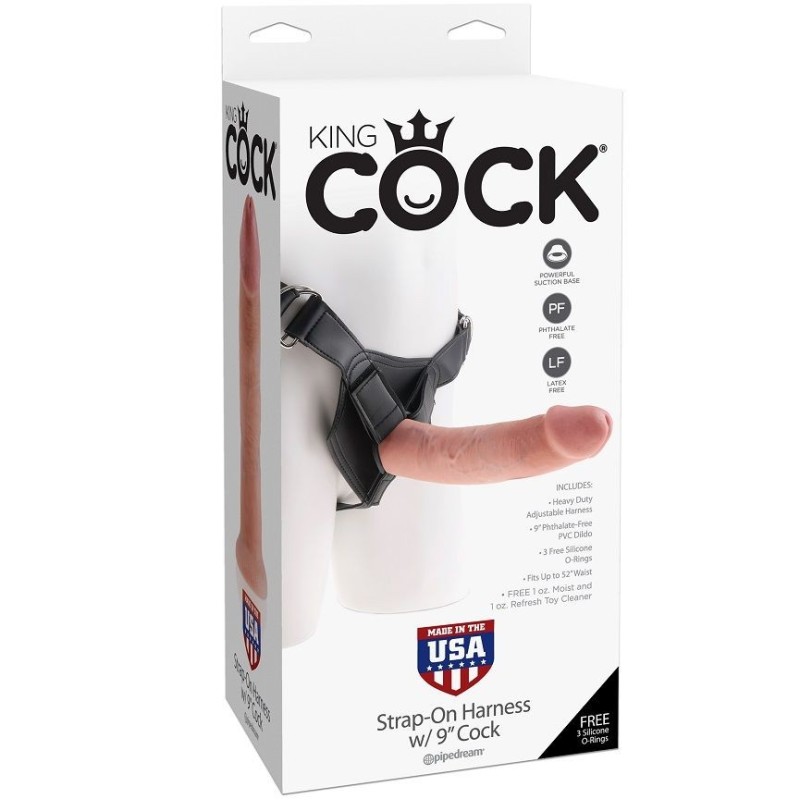 Imbracatura King Cock Con Pene Realistico 229 Cm - KING COCK - Strap-on e Imbracature | erosidea.com