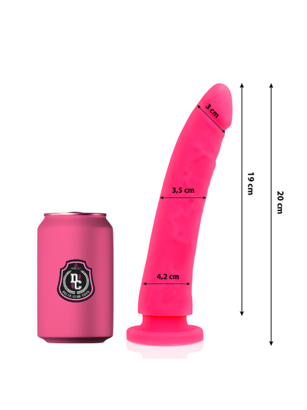 Dildo Delta Club Toys Silicone Rosa 20Cm - DELTACLUB - Dildo Realistici | erosidea.com