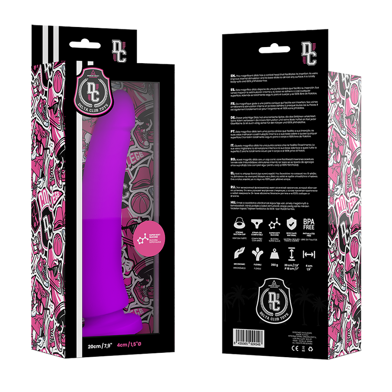 Dildo Delta Club Toys Silicone Lilla 20Cm - DELTACLUB - Dildo Realistici | erosidea.com