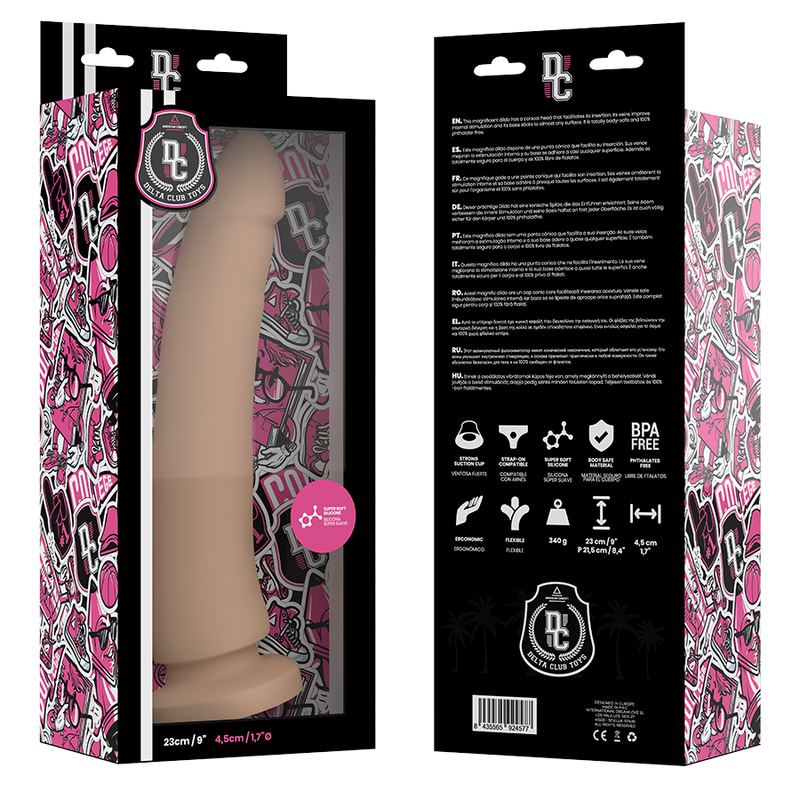 Dildo Delta Club Toys Silicone Naturale 23Cm - DELTACLUB - Dildo Realistici | erosidea.com
