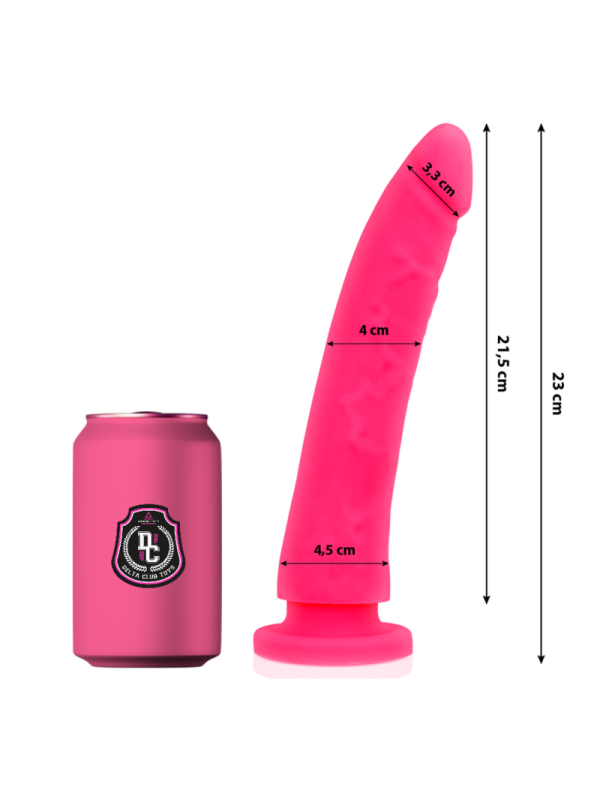 Dildo Delta Club Toys Silicone Rosa 23Cm - DELTACLUB - Dildo Realistici | erosidea.com