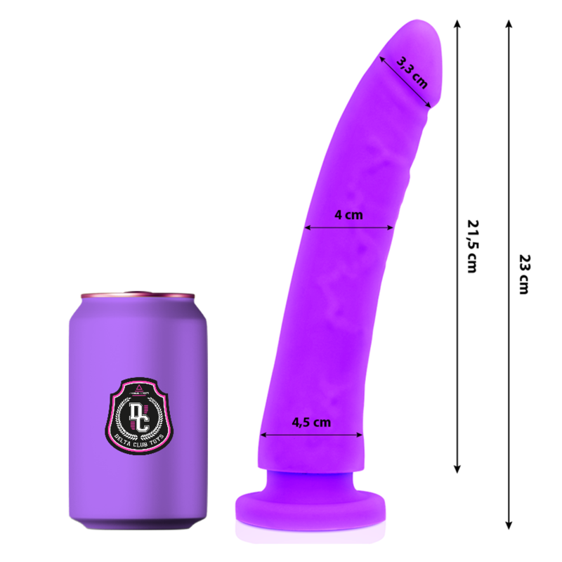 Dildo Delta Club Toys Silicone Lilla 23Cm - DELTACLUB - Dildo Realistici | erosidea.com