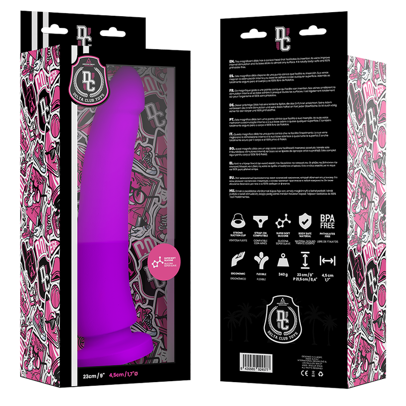 Dildo Delta Club Toys Silicone Lilla 23Cm - DELTACLUB - Dildo Realistici | erosidea.com