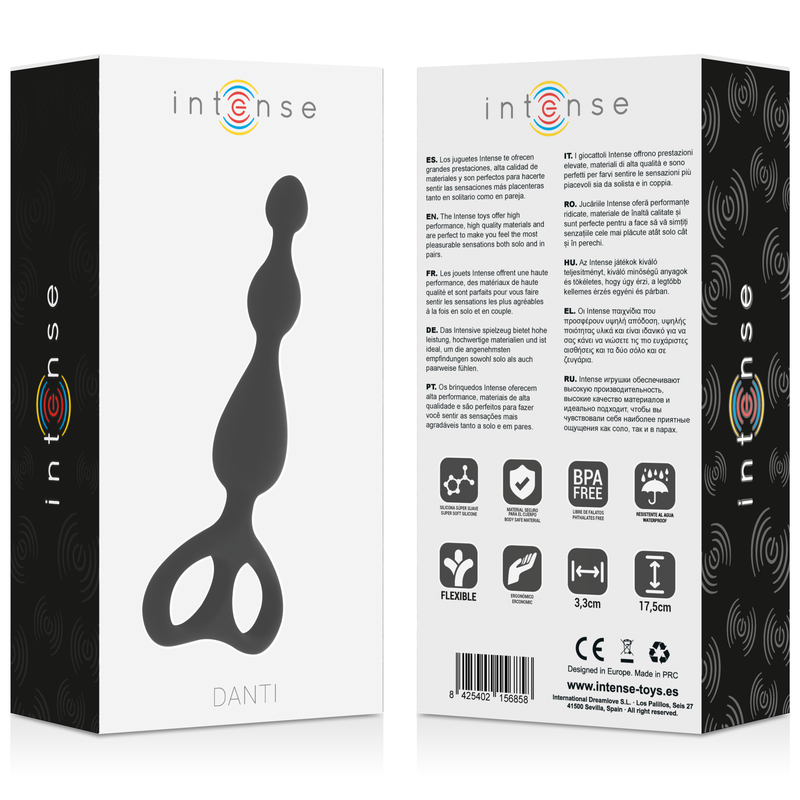 Intense - Danti Anali Neri - INTENSE ANAL TOYS - Plug e Catene Anali | erosidea.com