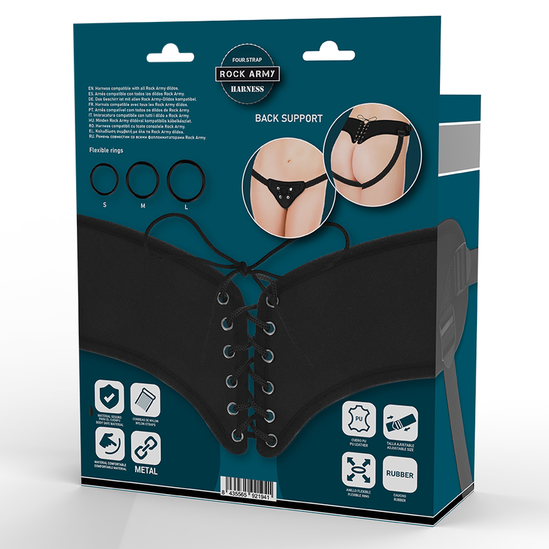 Rockarmy - Imbragatura Regolabile E Anelli Flessibili - ROCK ARMY - Strap-on e Imbracature | erosidea.com