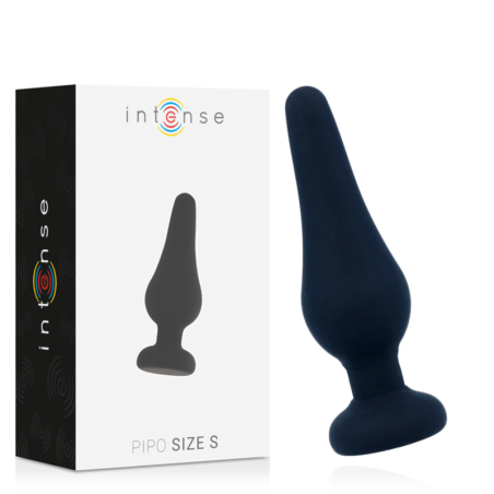 Plug Anale Intense Pipo S Silicone Nero 98 Cm - INTENSE ANAL TOYS - Plug e Catene Anali | erosidea.com
