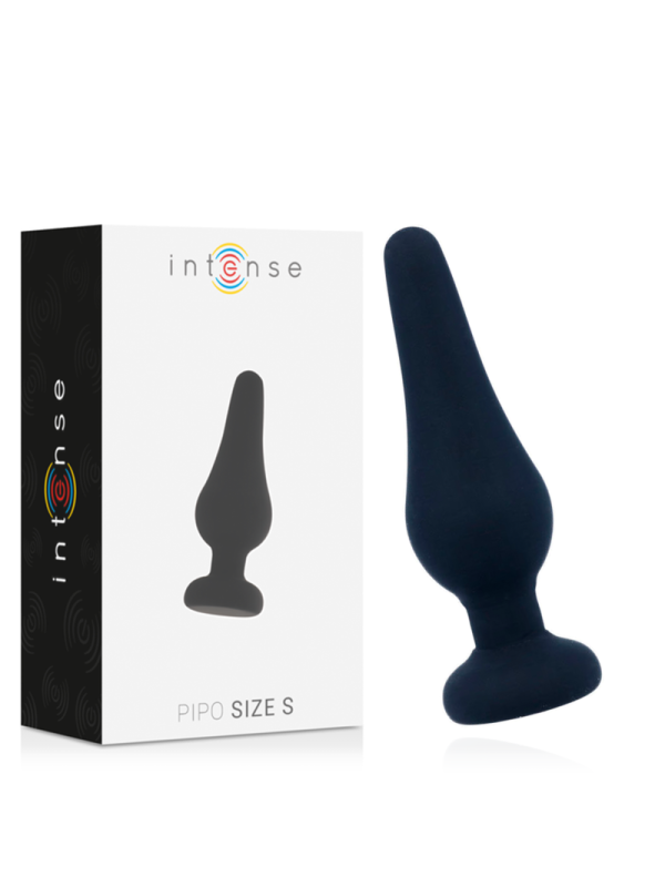 Plug Anale Intense Pipo S Silicone Nero 98 Cm - INTENSE ANAL TOYS - Plug e Catene Anali | erosidea.com