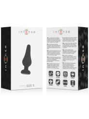 Plug Anale Intense Pipo S Silicone Nero 98 Cm - INTENSE ANAL TOYS - Plug e Catene Anali | erosidea.com