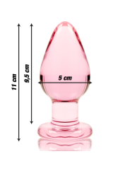 Nebula Series By Ibiza - Modello 3 Plug Anale Vetro Borosilicato Rosa 11 Cm -O- 5 Cm - NEBULA SERIES BY IBIZA - Plug e Catene Anali | erosidea.com