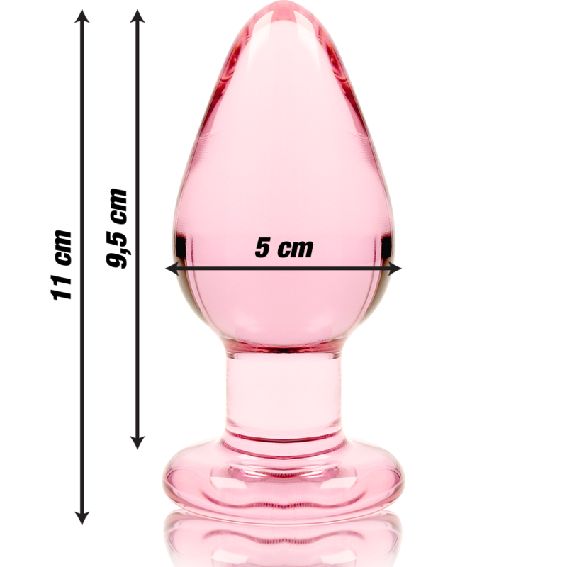 Nebula Series By Ibiza - Modello 3 Plug Anale Vetro Borosilicato Rosa 11 Cm -O- 5 Cm - NEBULA SERIES BY IBIZA - Plug e Catene Anali | erosidea.com