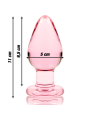 Nebula Series By Ibiza - Modello 3 Plug Anale Vetro Borosilicato Rosa 11 Cm -O- 5 Cm - NEBULA SERIES BY IBIZA - Plug e Catene Anali | erosidea.com