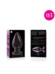 Nebula Series By Ibiza - Modello 3 Plug Anale Vetro Borosilicato Rosa 11 Cm -O- 5 Cm - NEBULA SERIES BY IBIZA - Plug e Catene Anali | erosidea.com