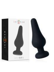Intense - Plug Anale Pipo L Silicone Nero 13 Cm - INTENSE ANAL TOYS - Plug e Catene Anali | erosidea.com