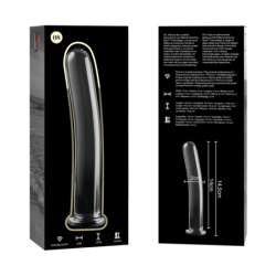 NEBULA SERIES BY IBIZA - MODELLO 8 DILDO IN VETRO BOROSILICATO TRASPARENTE 14.5 CM -O- 2 CM - NEBULA SERIES BY IBIZA - Dildo Realistici | erosidea.com