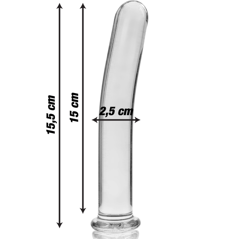 Nebula Series By Ibiza - Modello 9 Dildo In Vetro Borosilicato Trasparente 15.5 Cm -O- 2.5 Cm - NEBULA SERIES BY IBIZA - Dildo Realistici | erosidea.com