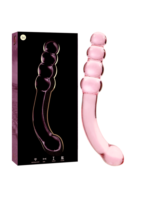 Nebula Series By Ibiza - Modello 14 Dildo In Vetro Borosilicato Rosa 18.5 Cm -O- 3 Cm - NEBULA SERIES BY IBIZA - Dildo Realistici | erosidea.com