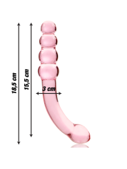 Nebula Series By Ibiza - Modello 14 Dildo In Vetro Borosilicato Rosa 18.5 Cm -O- 3 Cm - NEBULA SERIES BY IBIZA - Dildo Realistici | erosidea.com