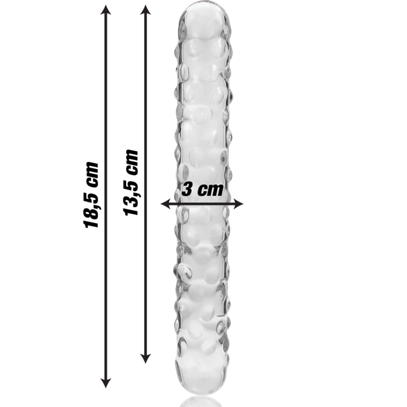 Nebula Series By Ibiza - Modello 15 Dildo In Vetro Borosilicato Trasparente 18.5 Cm -O- 3 Cm - NEBULA SERIES BY IBIZA - Dildo Realistici | erosidea.com