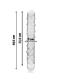 Nebula Series By Ibiza - Modello 15 Dildo In Vetro Borosilicato Trasparente 18.5 Cm -O- 3 Cm - NEBULA SERIES BY IBIZA - Dildo Realistici | erosidea.com